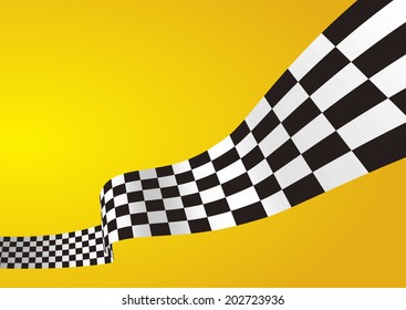 Checkered stripes 3D