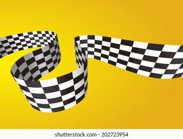 Checkered stripes 3D