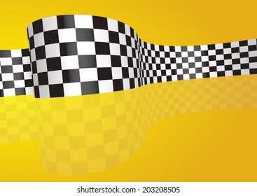 Checkered stripes 3D