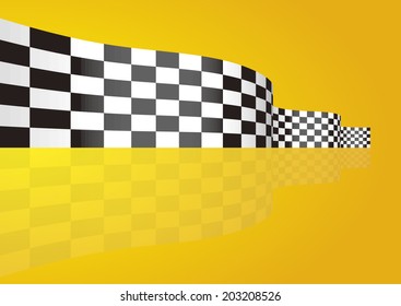 Checkered stripes 3D