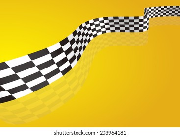 Checkered stripes 3D