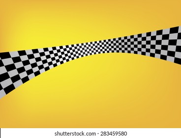 Checkered stripes 3D