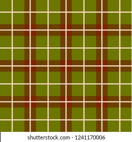Checkered tablecloth  pattern fabric. Tartan plaid print