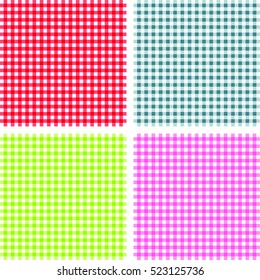 Checkered tablecloth seamless pattern
