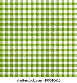 Checkered tablecloths pattern - endless - green