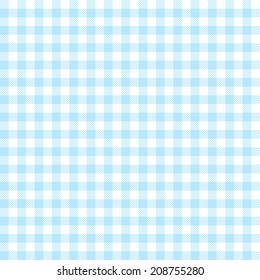 Checkered tablecloths pattern - endless - light blue