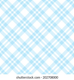 Checkered tablecloths pattern endlessly - light blue