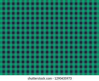 Checkered tartan green blue pattern tablecloth