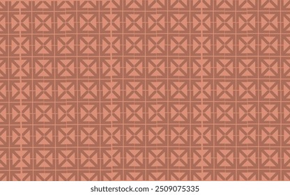 checkered tile pattern decoration with brown background