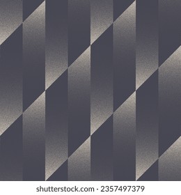 Checkered Tilted Tile Seamless Pattern Trend Vector Dot Work Abstract Background. Motley Chevron Structure Graphic Design Textile Print For Clothes Or Linen. Repetitive Half Tone Art Illustration