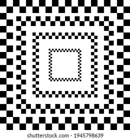 Checkered Tonnel. Vector Checkered Tonnel. Race Flag Tonnel Pattern.