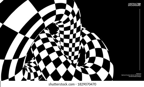 Scheckturus, Vektorgrafik EPS10. optische Täuschungsvektor. Race Championship Hintergrund.