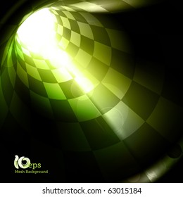 Checkered tunnel, eps10