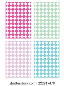 Checkered Vector Pattern Set 