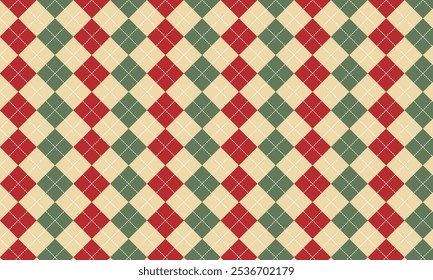 Checkered vintage seamless pattern background, can be used for fabric, textile, apparel, wrapping paper, cover, banner, interior decoration, abstract background.