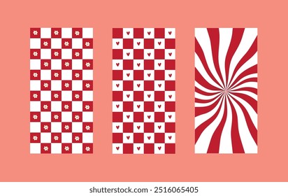 Checkered wallpaper, checkered lockscreen, optical illusion wallpaper, retro wallpaper