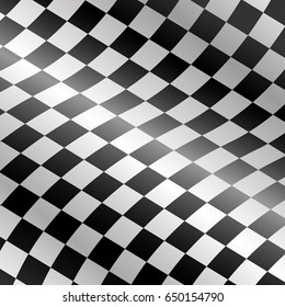 Checkered wave design for race championship background vector illustration.