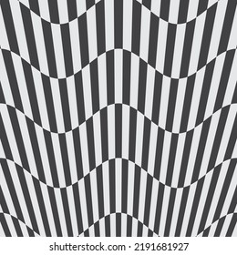 Checkered waves abstract background. Psychedelic optical illusion.