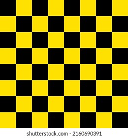checkered yellow black seamless background