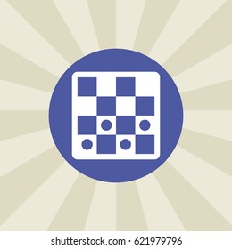 checkers icon. sign design. background