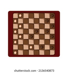 Checkers illustrations on transparent background