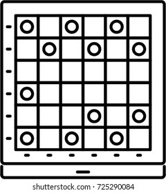  checkers outline icon
