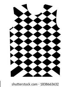 checkers print for t-shirt graphic vector