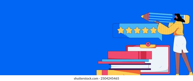 Check-in character flat vector concept operation hand-drawn illustration
