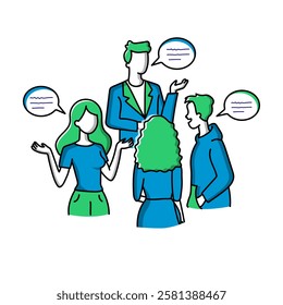 Check-In Icon. Team Collaboration and Progress Update Illustration for Workplace Meetings.