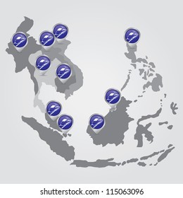 Check-in lines across Asia
