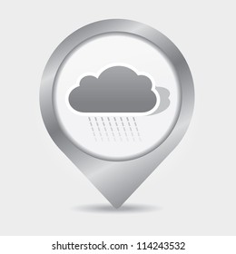 Check-in rain clouds,vector