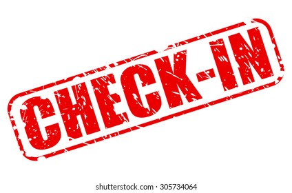 CHECK-IN red stamp text on white
