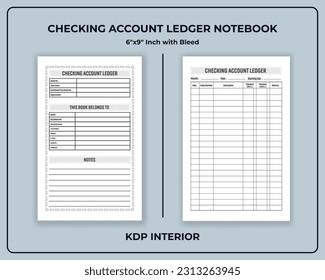 Überprüfen Sie das Account-Ledger-Notebook für Unternehmen