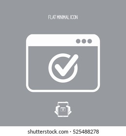 Checking application - Flat minimal icon