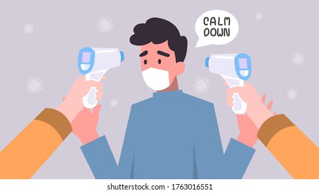 Checking Body Temperature To Find Virus