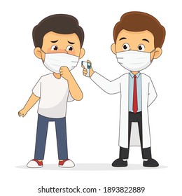 Checking body temperature to protect ourselves
