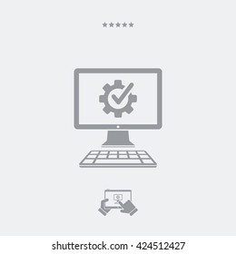 Checking computer performance icon