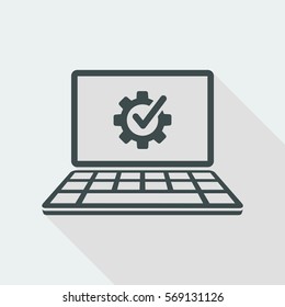 Checking computer performance icon