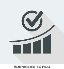 Checking data report - Flat minimal icon