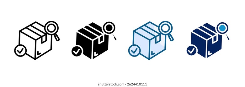 Checking Icon Set Multiple Style Collection