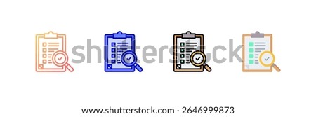 Checking Icon set multiple style collection