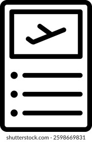 checking line icon illustration vector