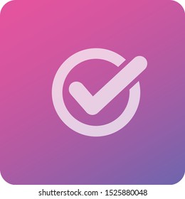 Checking mark vector icon design