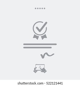Checking official document - Vector web icon