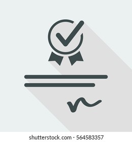 Checking Official Document - Vector Web Icon