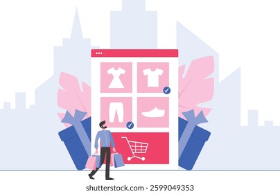Checking Online Store for Shopping