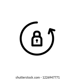 Checking Password Process Icon 