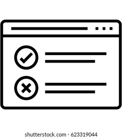 Checking Vector Icon
