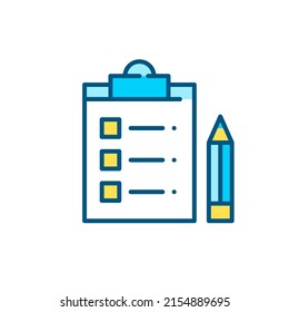 Checking your emotions in a list. Psychotherapy diary. Pixel perfect, editable stroke color line icon