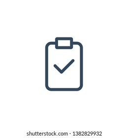 Checklist approval line icon for web and mobile